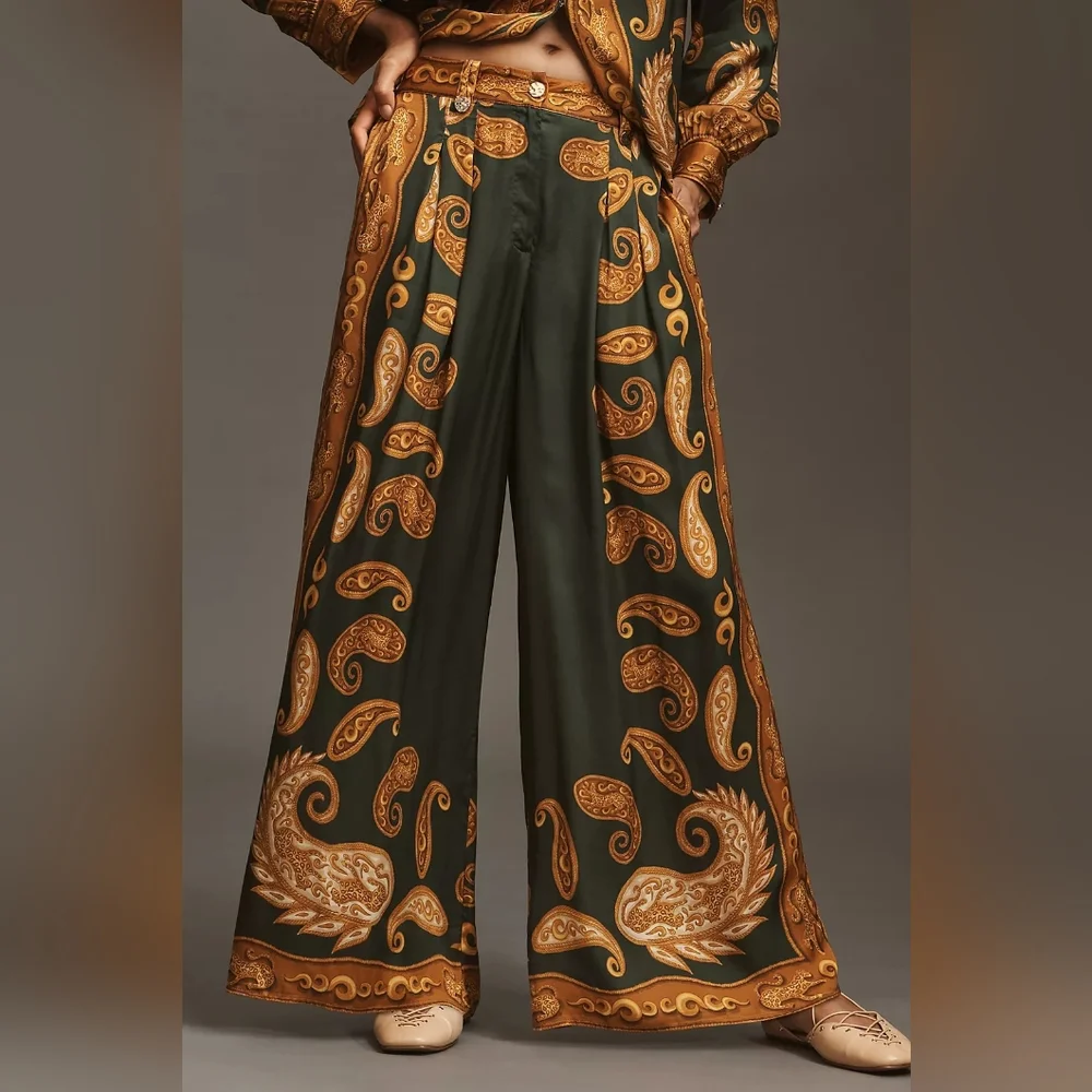 Farm Rio Printed Wide-Leg Pants - Picture 3 of 4